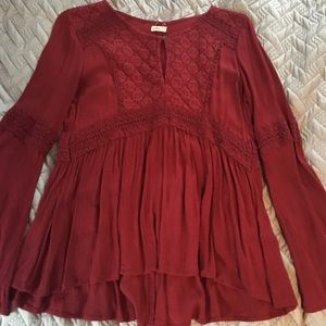 Hollister Red Long Sleeve